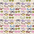 Seamless cartoon Glasses pattern