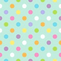 Seamless Celebration Polka Dot pattern, Colorful seamless texture Royalty Free Stock Photo