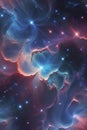 seamless celestial nebula of swirling stardust and cosmic gases background AI-Generated