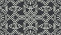 Seamless Celtic Knot or Byzantine Weave Pattern in Dark Gray, vector design Generative AI Royalty Free Stock Photo