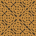 Seamless Celtic knot infinity pattern