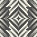 Seamless Celtic Pattern. Monochrome Sacred Geometry Background