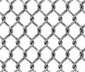 Seamless chainlink fence 3d rendering Royalty Free Stock Photo