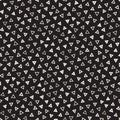 Seamless chaotic patterns. Randomly scattered geometric shapes. Abstract retro background design