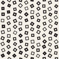 Seamless chaotic patterns. Randomly scattered geometric shapes. Abstract retro background design