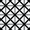 Seamless Checkered Geometric Tile Pattern In Black And White