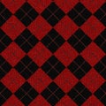 Seamless checkered knitted pattern Royalty Free Stock Photo