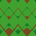 checkered pattern in green and brown colors. Royalty Free Stock Photo