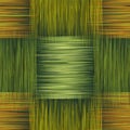 Seamless checkered pattern with grunge striped square elements in green,brown,yellow colors Royalty Free Stock Photo