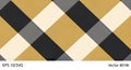 Seamless checkered pattern with intersecting gold, black, grey, and cream squares, abstract geometric background Royalty Free Stock Photo
