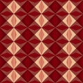 Seamless Checkered Pattern, Seamless Isometric Geometric flower. Royalty Free Stock Photo