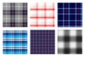 Seamless checkered plaid pattern bundle 2