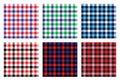 Seamless checkered plaid pattern bundle 4