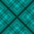 Seamless checkered plaid tartan green pattern