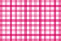 Seamless checkered vector pattern. Seamless checkered vector pattern. Coarse vintage pink plaid fabric texture. Abstract geometric Royalty Free Stock Photo