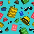 Seamless cheerful summer pattern Royalty Free Stock Photo