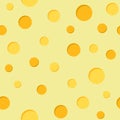 Seamless Cheese Pattern. Texture. Vector Royalty Free Stock Photo