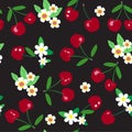 Seamless cherry pattern