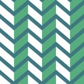 Seamless chevron pattern. Colorful light and dark green zig zag on darker green background Royalty Free Stock Photo