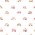 Seamless childish watercolor pattern. Colorful rainbow kids background. Perfect for textile, fabric, wrapping paper, linens,