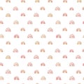 Seamless childish watercolor pattern. Colorful rainbow kids background. Perfect for textile, fabric, wrapping paper, linens,