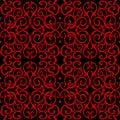 Seamless Chinese Background Round Spiral Cross Chain Vine