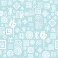 Seamless Chinese characters texture