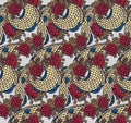 Seamless chinese dragon texture Royalty Free Stock Photo