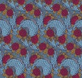 Seamless chinese dragon texture