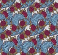 Seamless chinese dragon texture