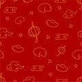 Seamless-chinese-new-year-pattern05 Royalty Free Stock Photo