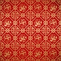 Seamless Chinese Vintage Damask wallpaper