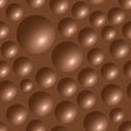 Seamless chocolate bar bubbles texture pattern illustration Royalty Free Stock Photo