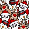 Seamless christmas background