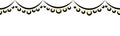 Seamless Christmas garland with lights, Xmas decoration