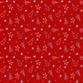 Seamless Christmas and New Year background pattern digital paper.