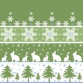 Seamless christmas ornament pattern