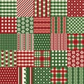 seamless christmas patchwork background Royalty Free Stock Photo