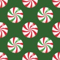 Seamless Christmas pattern with candy. Peppermint Pattern. Strawberry swirl candy seamless pattern. Perfect for fabrics, kids Royalty Free Stock Photo