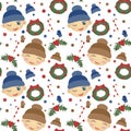 Seamless Christmas pattern