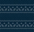 New Year`s Christmas pattern pixel in penguins vector illustration