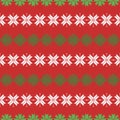 Seamless christmas pattern with snowflakes. traditional sweater pattern