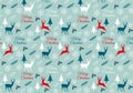 Seamless Christmas pattern, vector Royalty Free Stock Photo