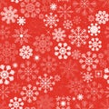 Seamless Christmas Snowflakes Background Royalty Free Stock Photo