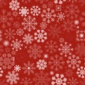 Seamless Christmas Snowflakes Background Royalty Free Stock Photo