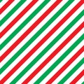 Seamless Christmas stripe wrapping paper pattern