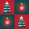 Seamless Christmas tile background