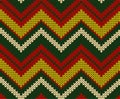 Seamless christmas vector knitted texture