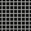 Seamless Chrome Steel Grild Pattern on Black Background. Vector