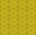 Seamless circles and diamond pattern gold